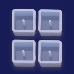 1 pcs Crystal silicone mold  Cube pendant Jewellery Making  Cabochons for earrings pendant Resin Silicone Mould Without hole Fashion