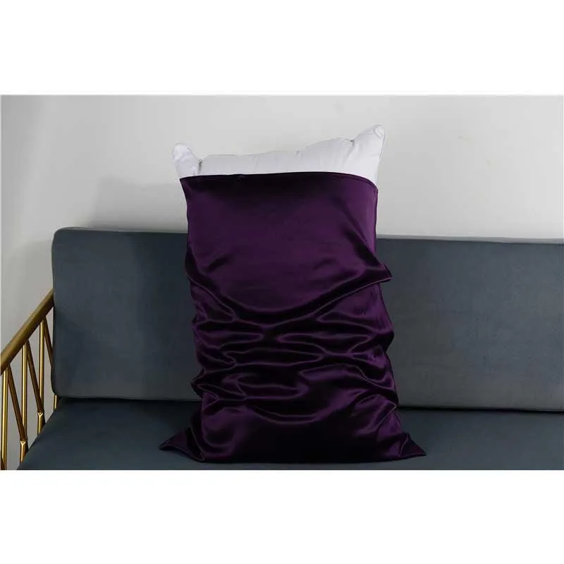 19 Momme silk pillowcase - Envelope - Queen - Deep Purple