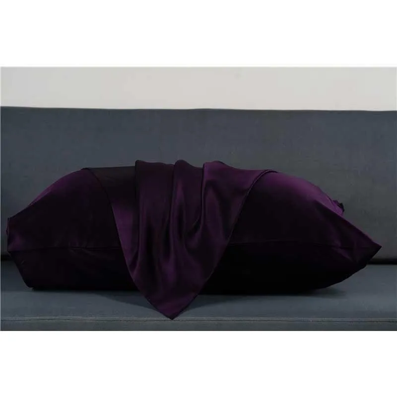 19 Momme silk pillowcase - Envelope - Queen - Deep Purple