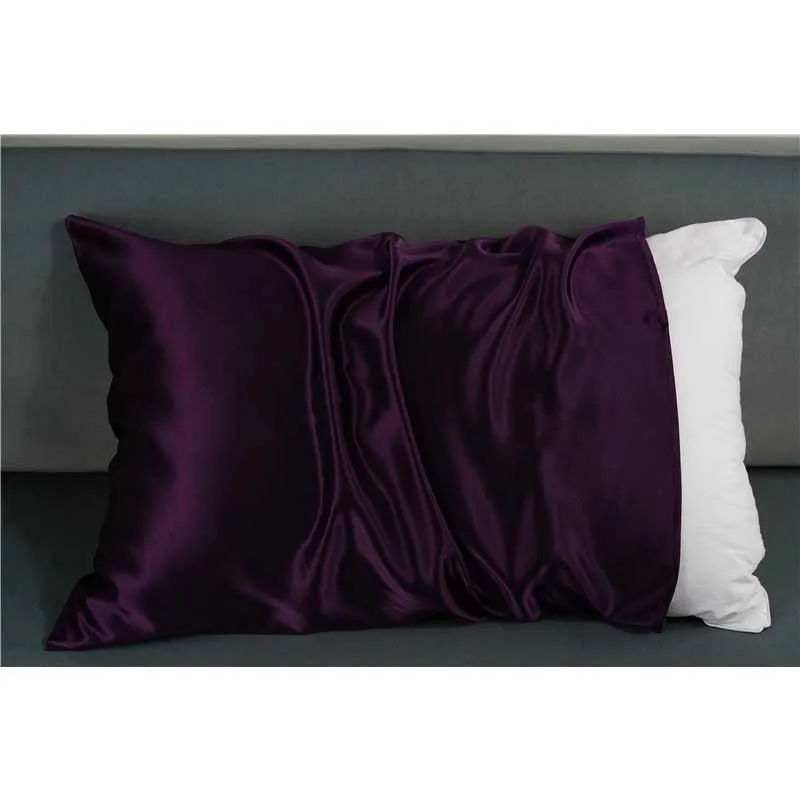 19 Momme silk pillowcase - Envelope - Queen - Deep Purple