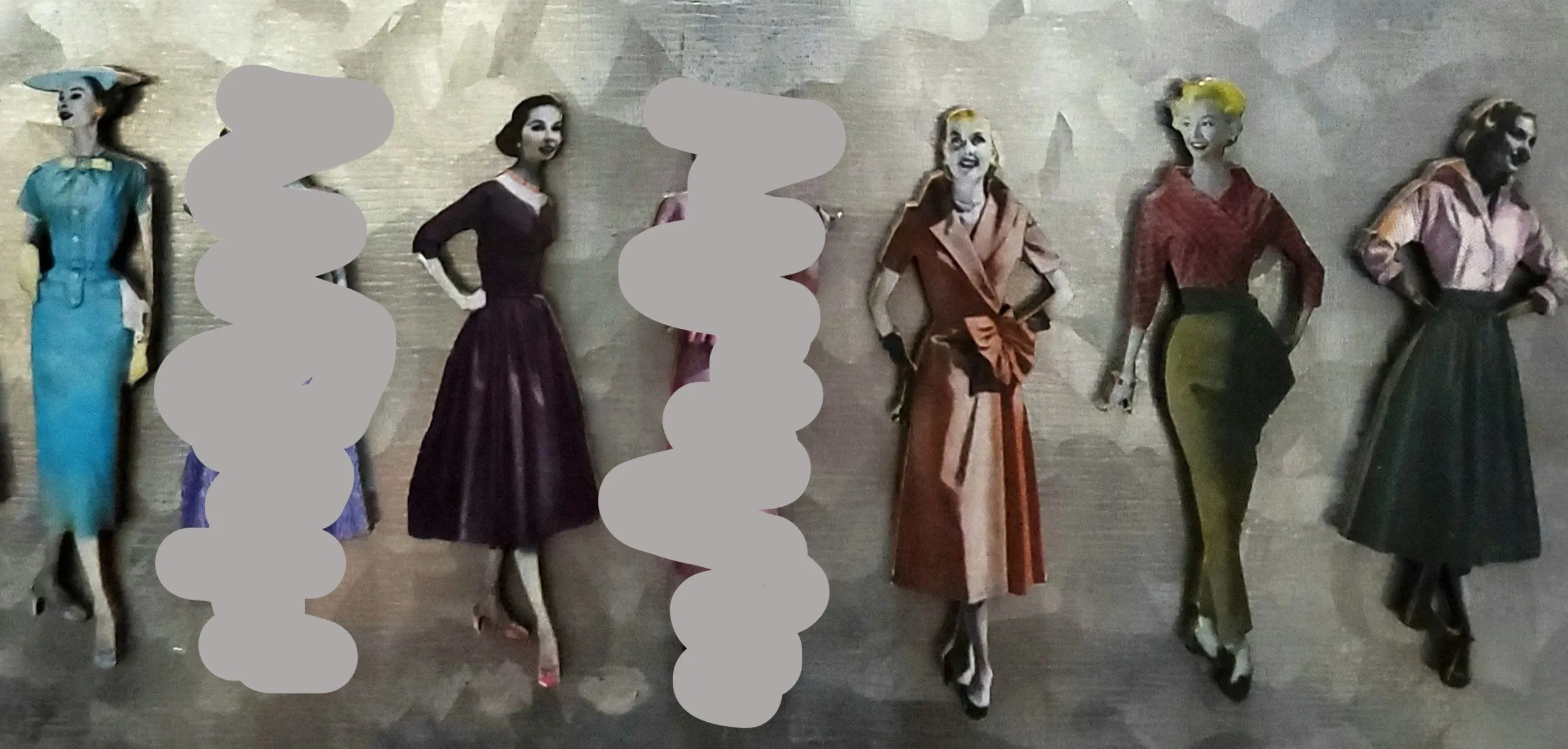1950's Fashion Model Magnets