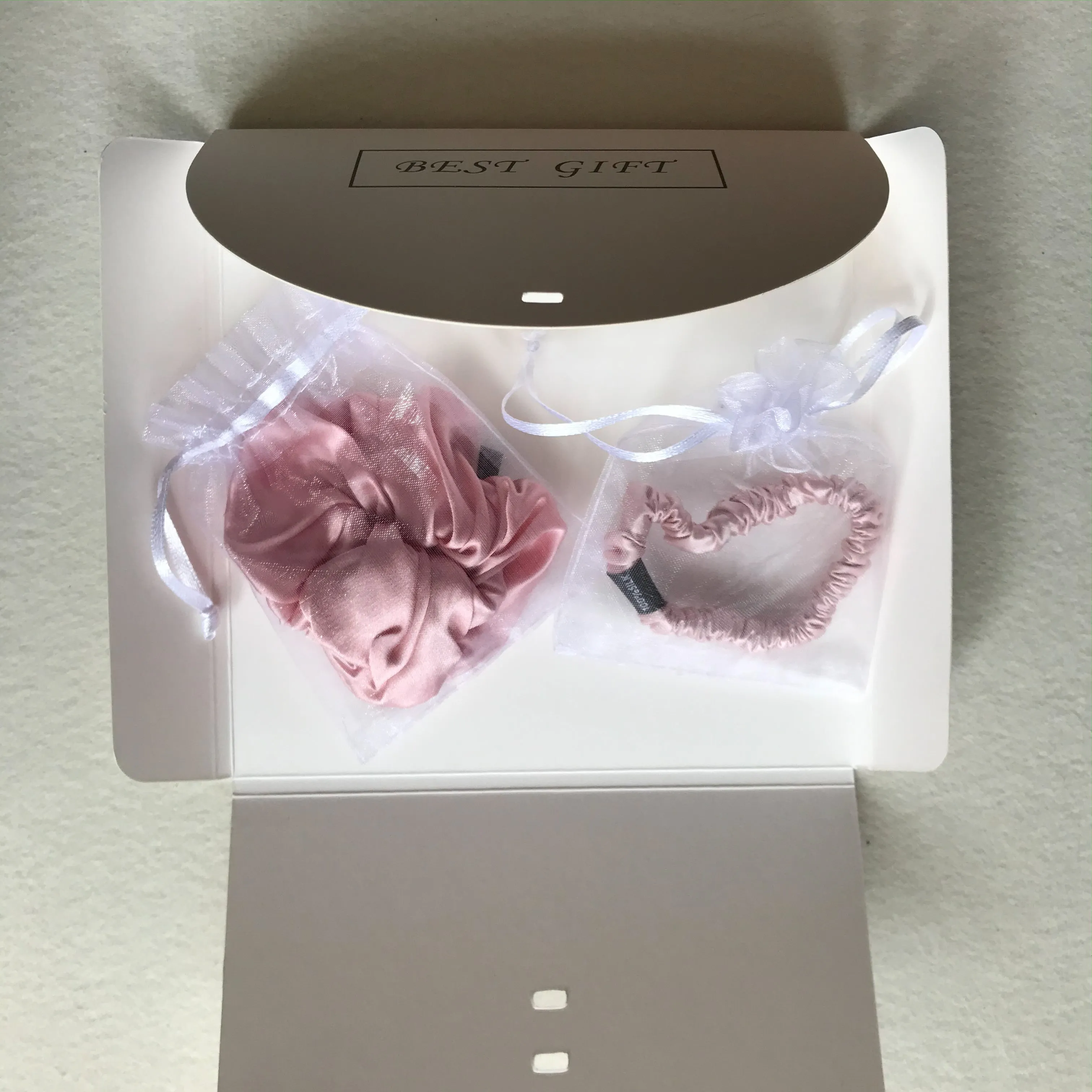 3-in-1 Pure Silk Hair Band Combo, Mother's Day Gift (PInk)