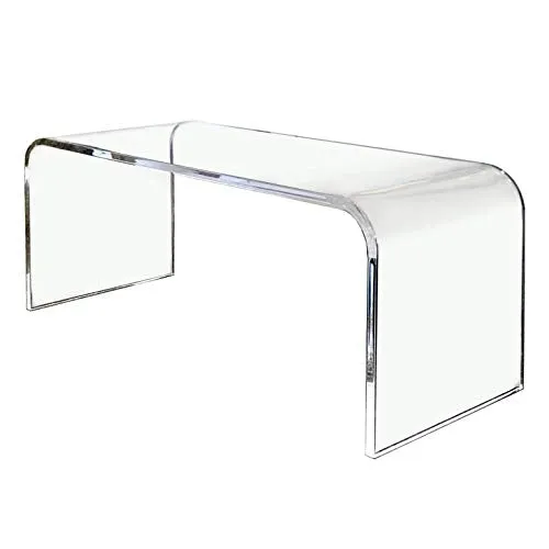 36" Waterfall Lucite Coffee Table