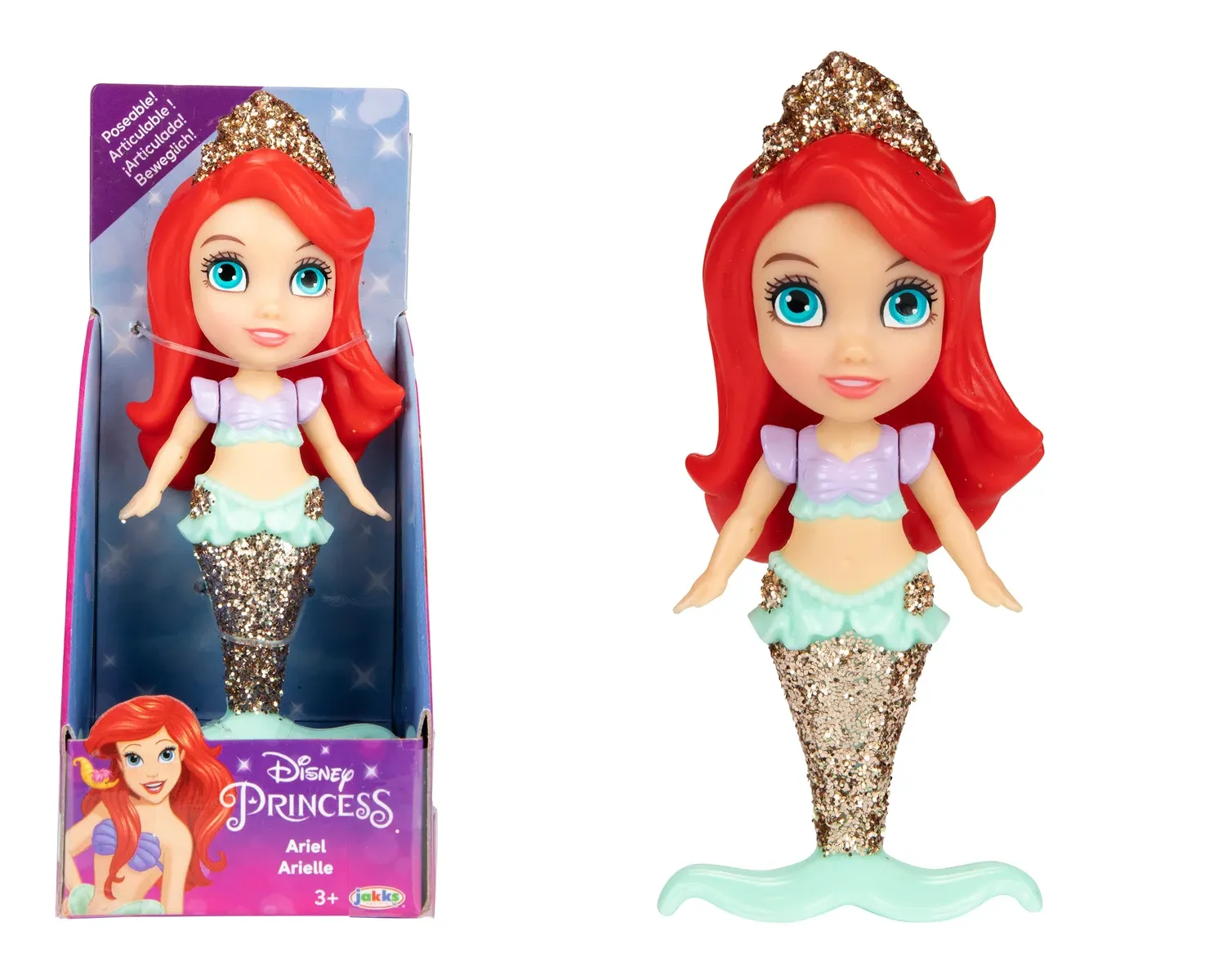 3" DISNEY PRINCESS MINI DOLL ASST