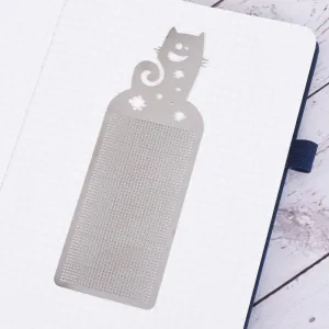 51*14.5*4mm Stainless steel bookmark DIY Cross Stitch Pattern Modern Cross Embroidery Bookworm Gift 1pcs