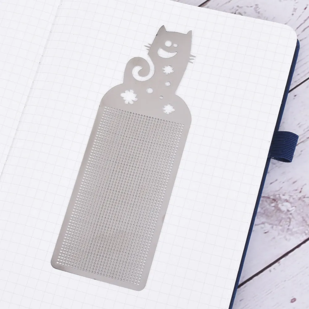 51*14.5*4mm Stainless steel bookmark DIY Cross Stitch Pattern Modern Cross Embroidery Bookworm Gift 1pcs