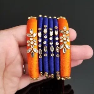 6 PC Silk Thread Bangles 1714