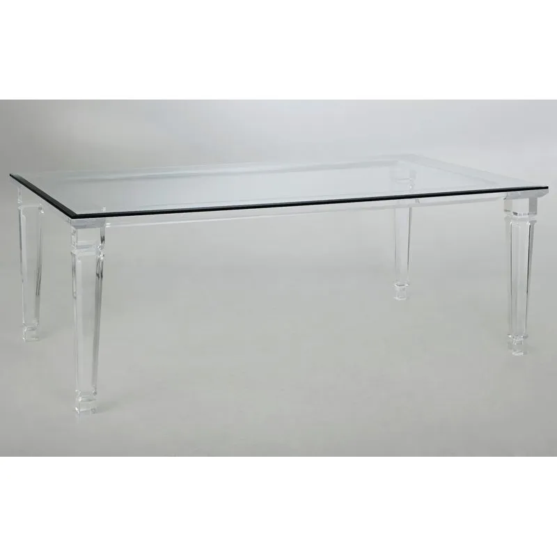 72" Palm Beach Lucite Dining Table