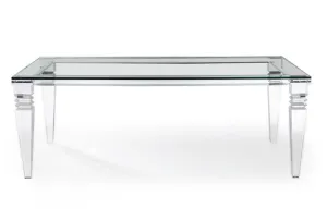 84" Portofino Lucite Dining Table