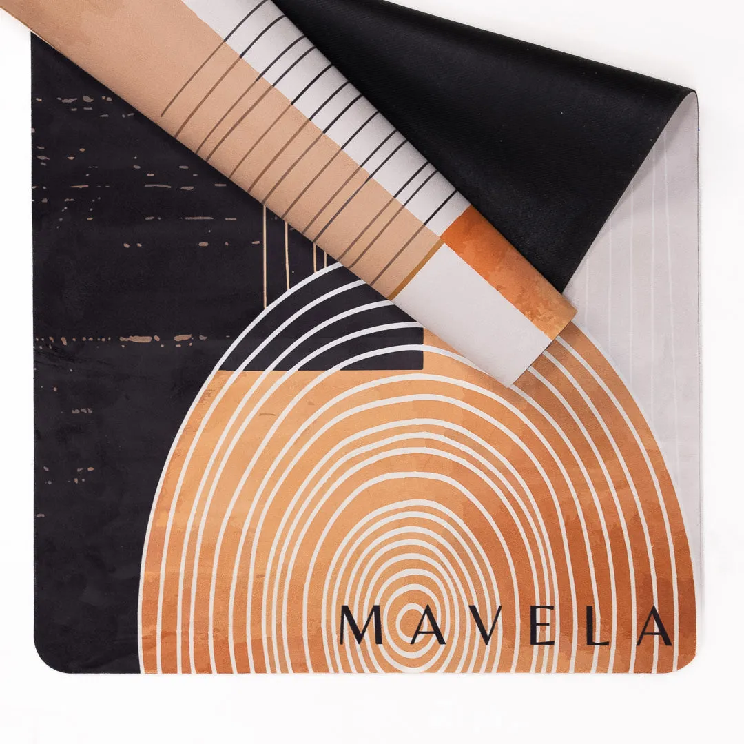 Abstract Microfiber Suede Yoga Mat