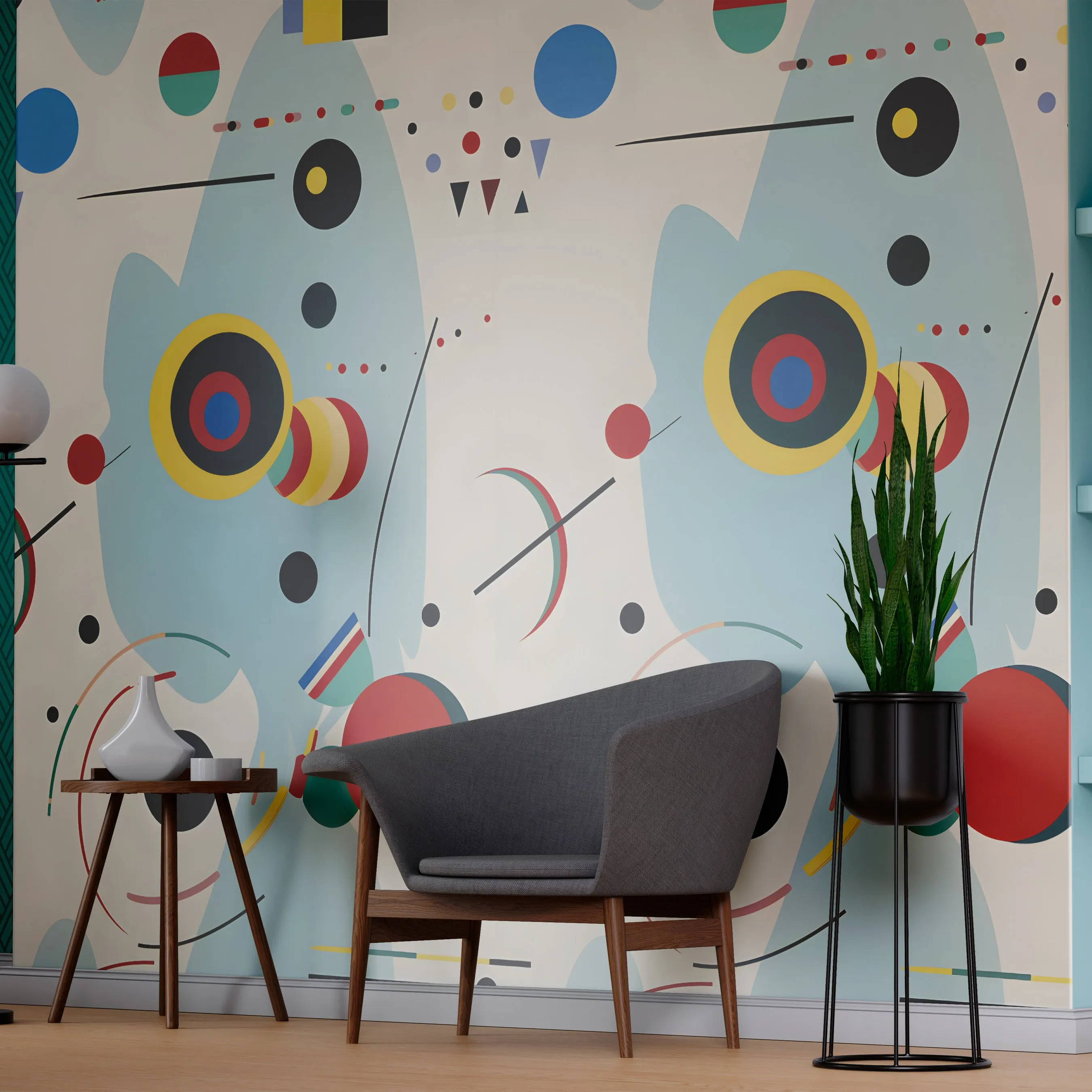 Abstract Shapes Acrylic Wall Panels Home Decor Wall Panels 2440mmm x 1220mm
