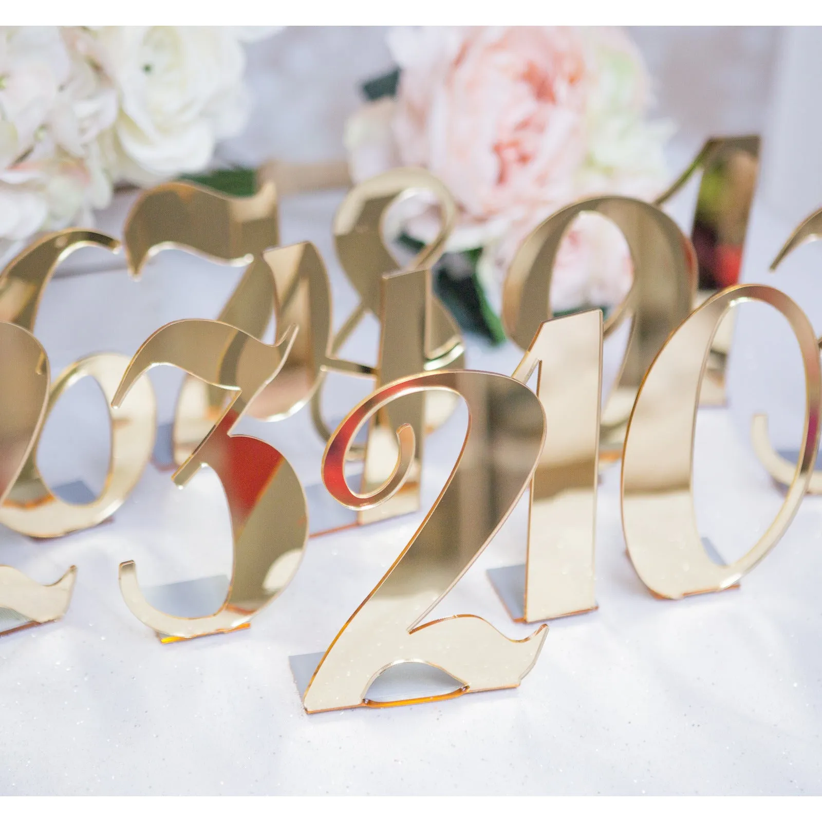 Acrylic Bent Table Numbers