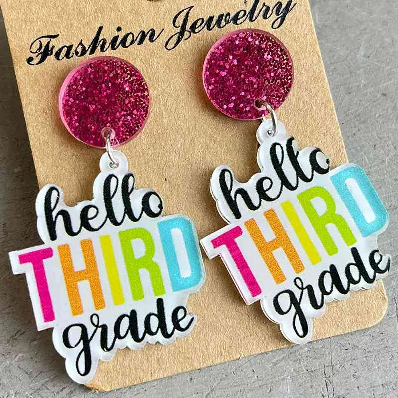 Acrylic Dangle Earrings