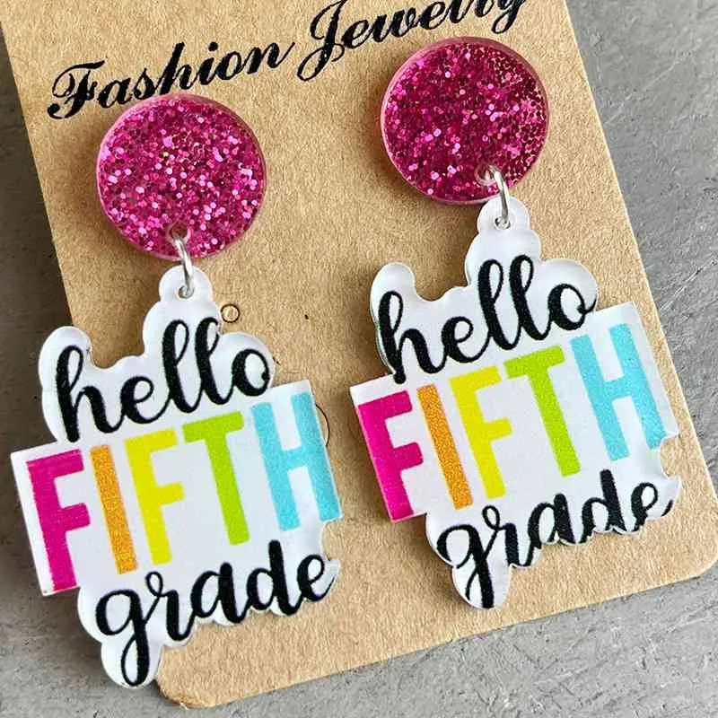 Acrylic Dangle Earrings