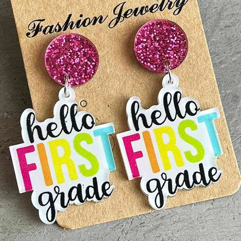 Acrylic Dangle Earrings