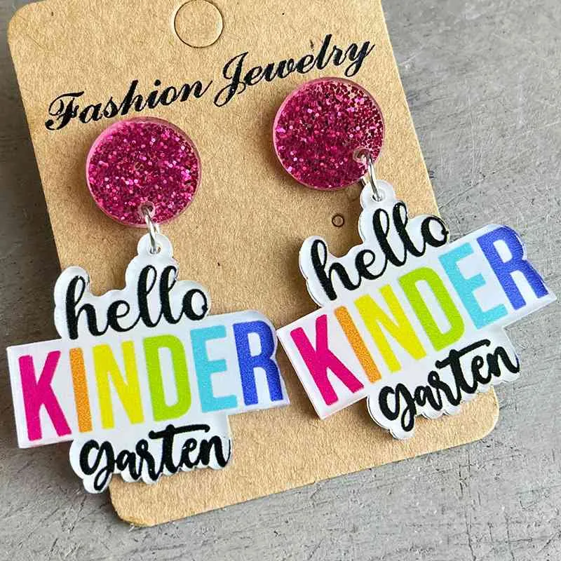 Acrylic Dangle Earrings
