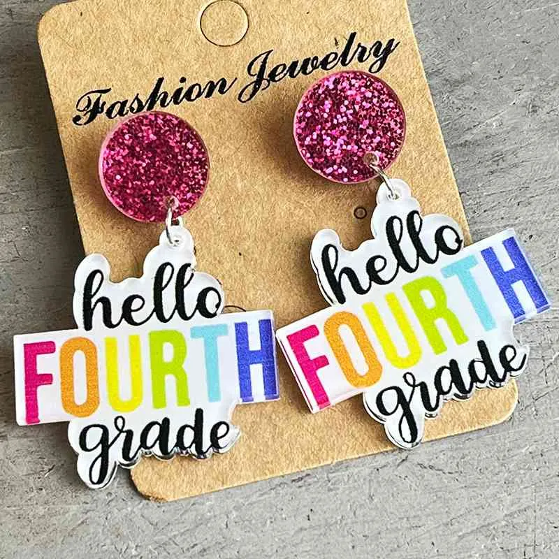 Acrylic Dangle Earrings
