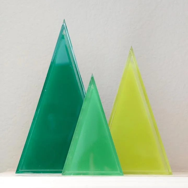 Acrylic Triangle Decorations