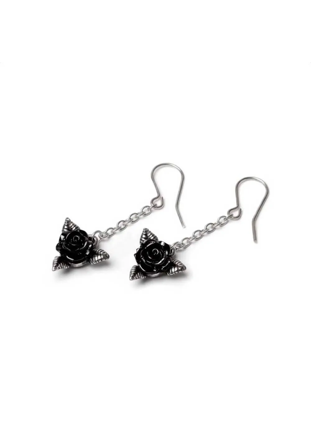 Alchemy Black Rose Earrings