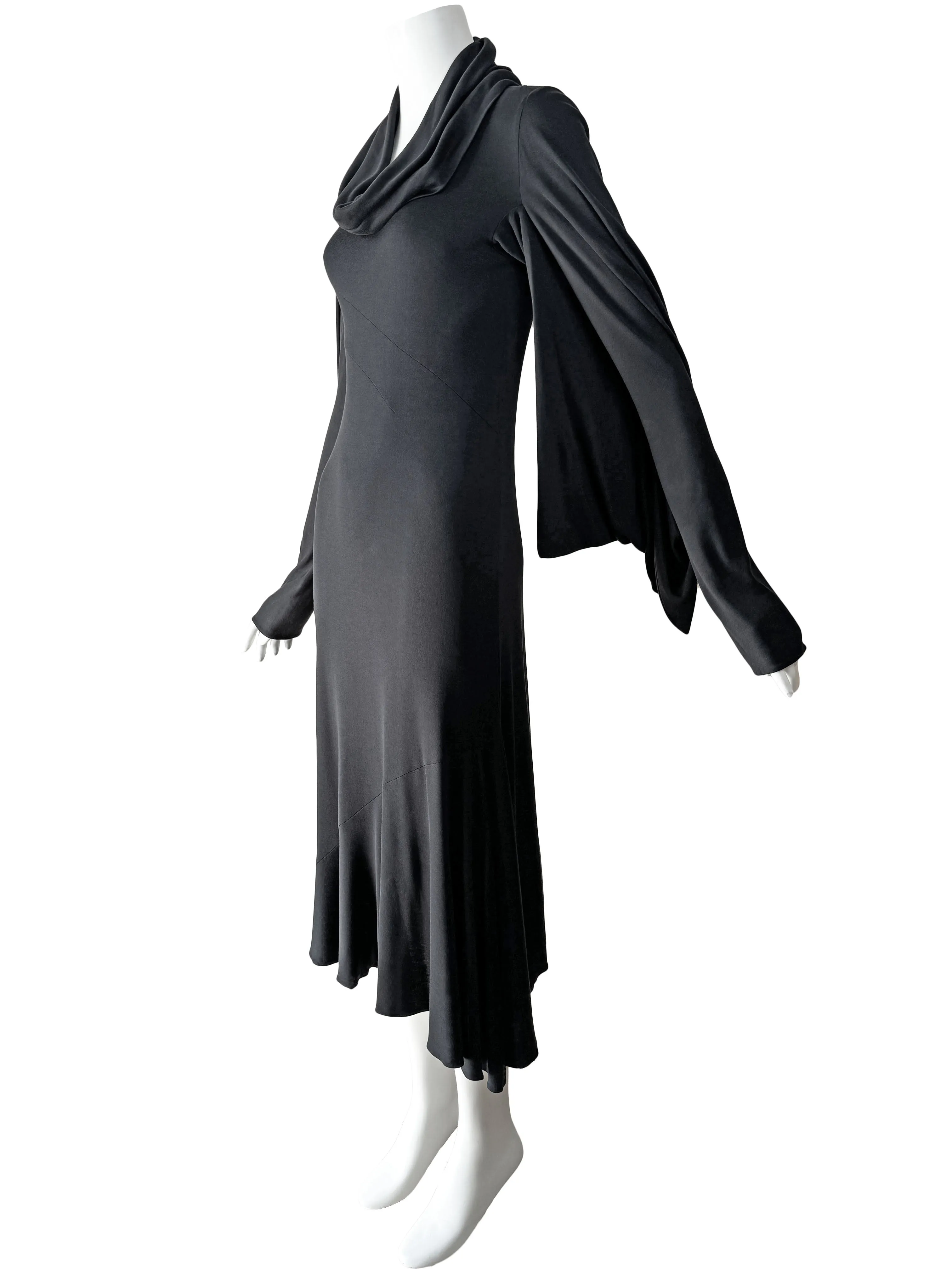 Alexander McQueen Fall 2006 Black Jersey Maxi Dress