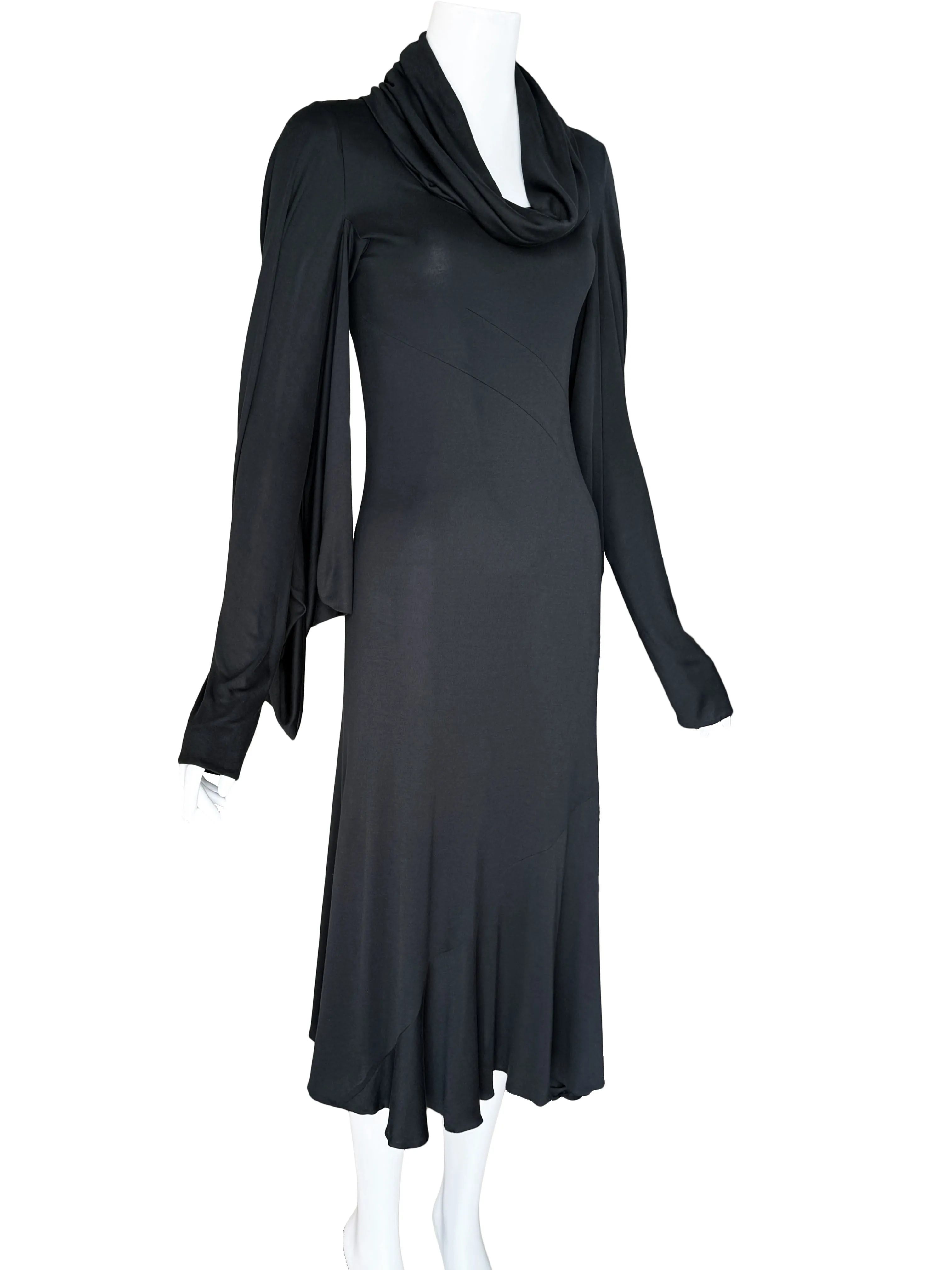 Alexander McQueen Fall 2006 Black Jersey Maxi Dress
