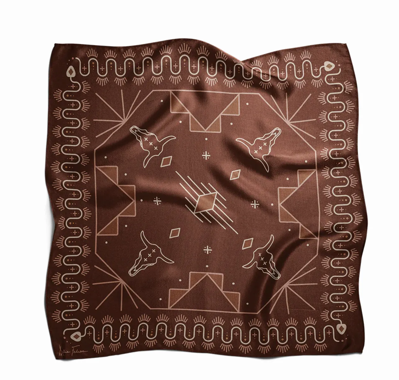 Allie Falcon Wild Rags - Lost Desert Sangria