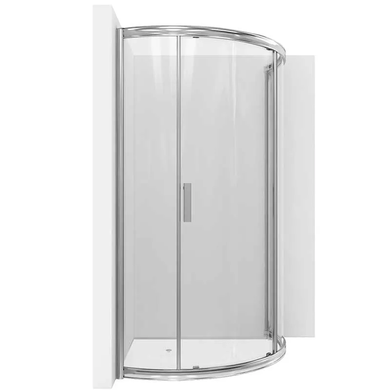 Anzzi Baron Series 39 in. x 74.75 in. Framed Sliding Shower Door in Polished Chrome