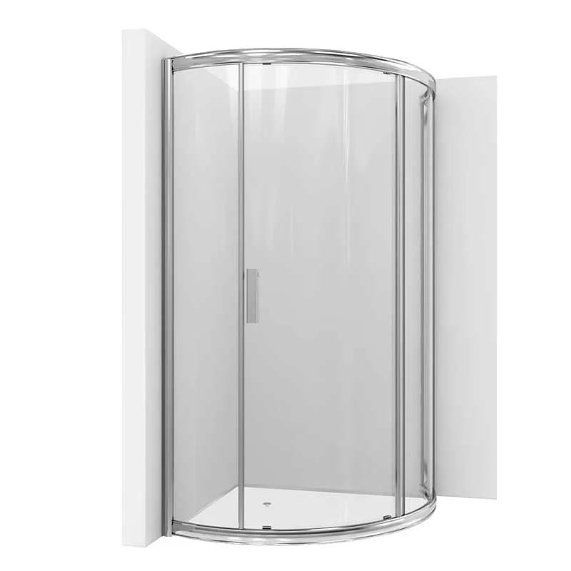 Anzzi Baron Series 39 in. x 74.75 in. Framed Sliding Shower Door in Polished Chrome