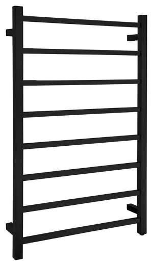 Anzzi Bell 8-Bar Stainless Steel Wall Mounted Towel Warmer in Matte Black