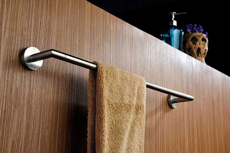 Anzzi Caster 2 Series Towel Bar in Brushed Nickel