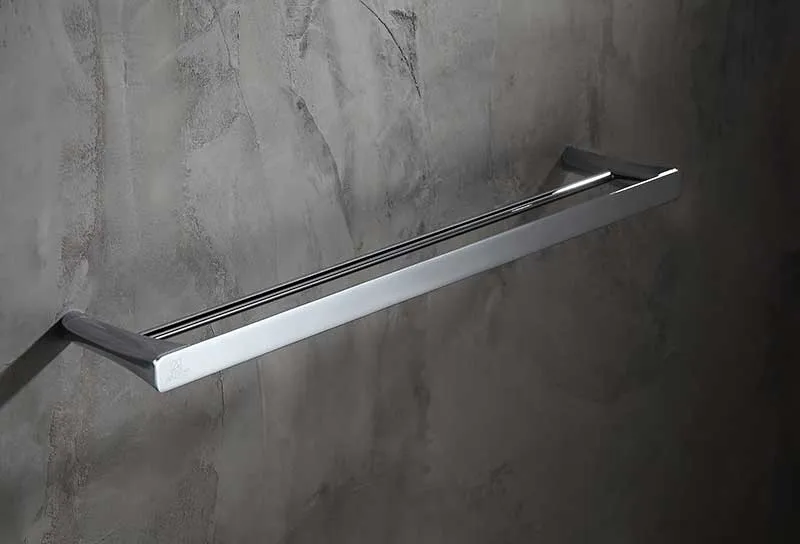 Anzzi Caster 3 Series Towel Bar in Polished Chrome