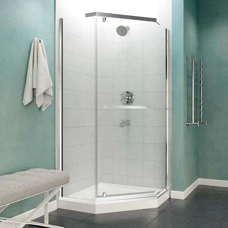 Anzzi Castle Series 49 in. x 72 in. Semi-Frameless Shower Door with TSUNAMI GUARD in Polished Chrome