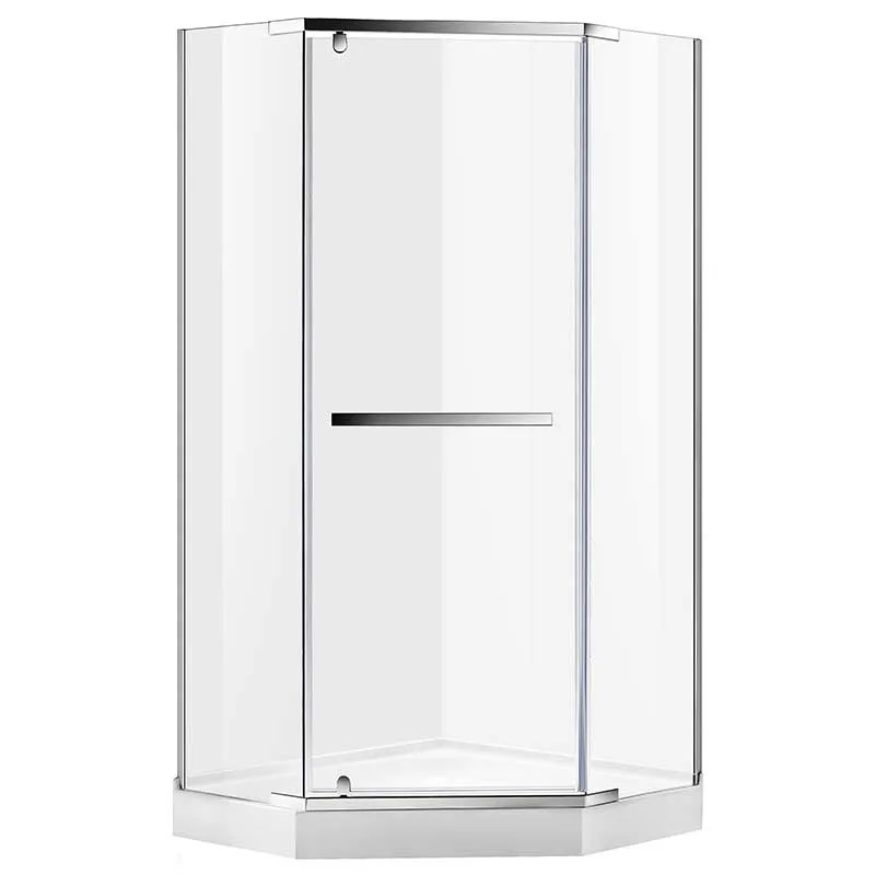 Anzzi Castle Series 49 in. x 72 in. Semi-Frameless Shower Door with TSUNAMI GUARD in Polished Chrome