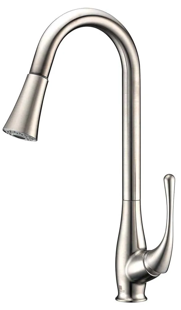 Anzzi Elysian Farmhouse 36 in. 60/40 Double Bowl Kitchen Sink with Faucet in Brushed Nickel
