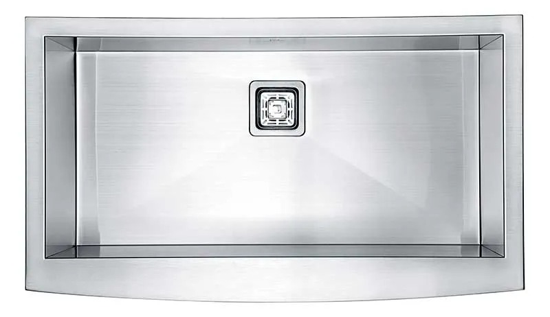 Anzzi Elysian Farmhouse 36 in. Single Bowl Kitchen Sink with Faucet in Polished Chrome