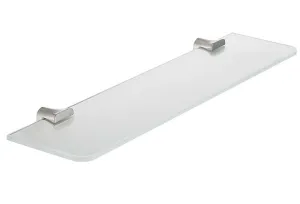 Anzzi Essence Series Glass Shelf in Brushed Nickel