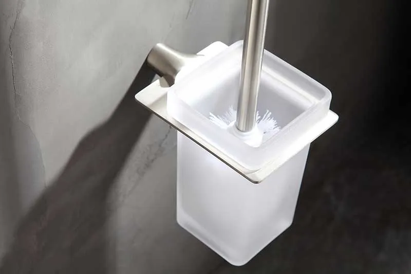 Anzzi Essence Series Toilet Brush Holder in Brushed Nickel