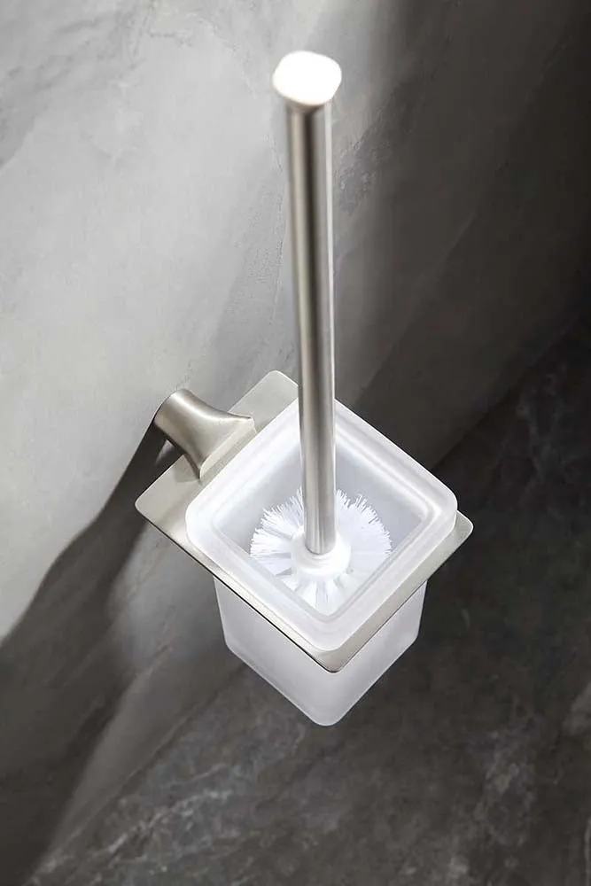 Anzzi Essence Series Toilet Brush Holder in Brushed Nickel