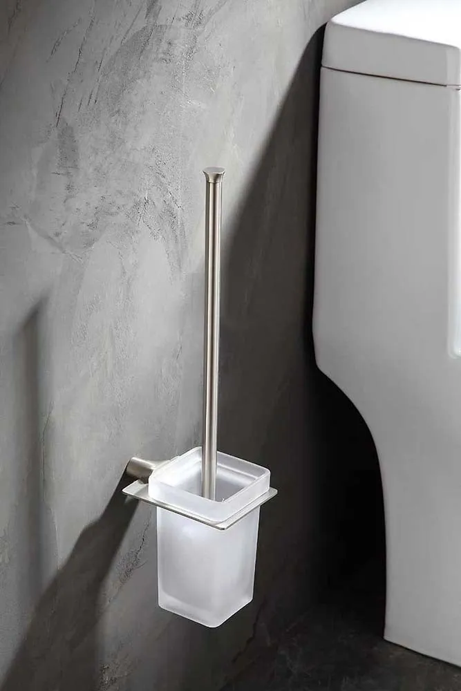 Anzzi Essence Series Toilet Brush Holder in Brushed Nickel