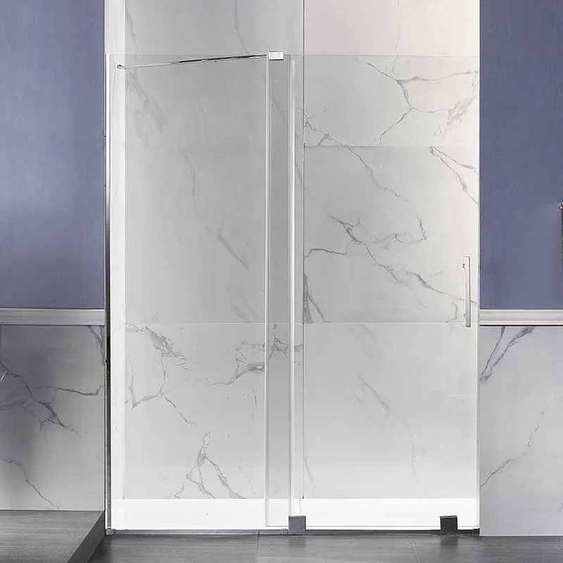 Anzzi Longboat Series 60 in. x 76 in. Semi-Frameless Shower Door with TSUNAMI GUARD in Polished Chrome