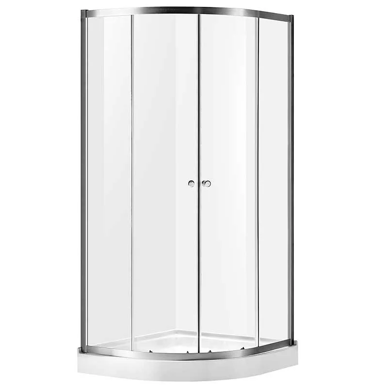 Anzzi Mare 35 in. x 76 in. Framed Shower Enclosure with TSUNAMI GUARD in Brushed Nickel