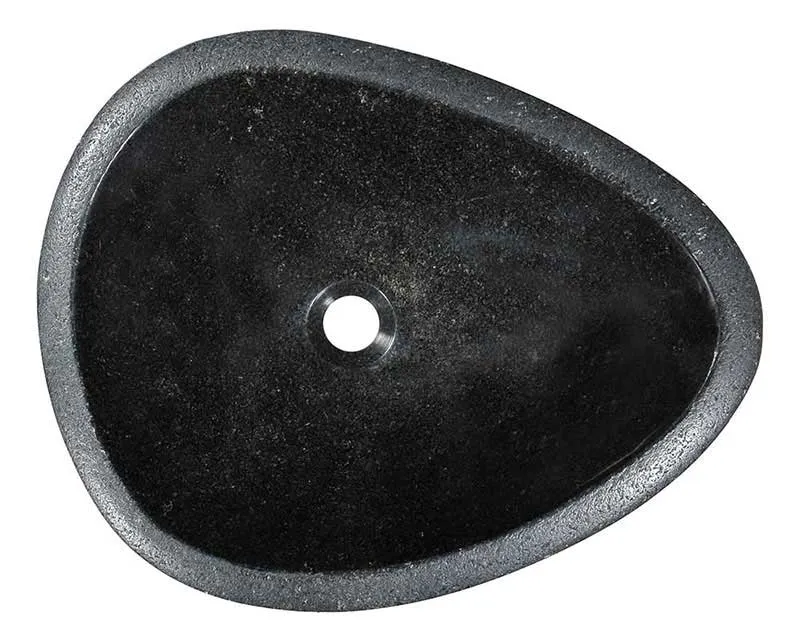 Anzzi Opal Peak Vessel Sink in Desert Black