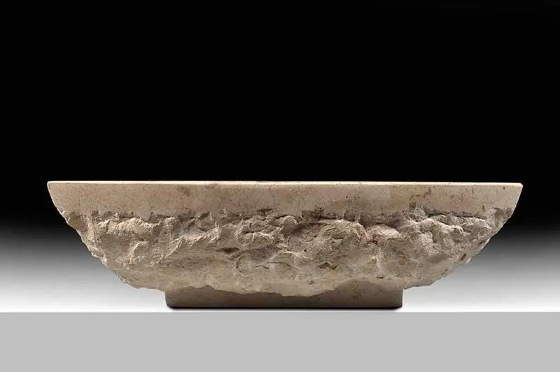 Anzzi Stoic Basin Vessel Sink in Classic Cream Marble