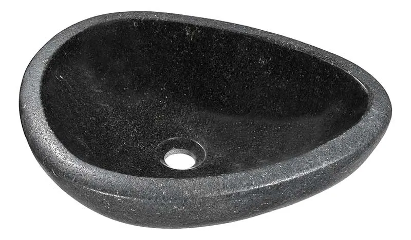 Anzzi Twin Vessel Sink in Desert Black