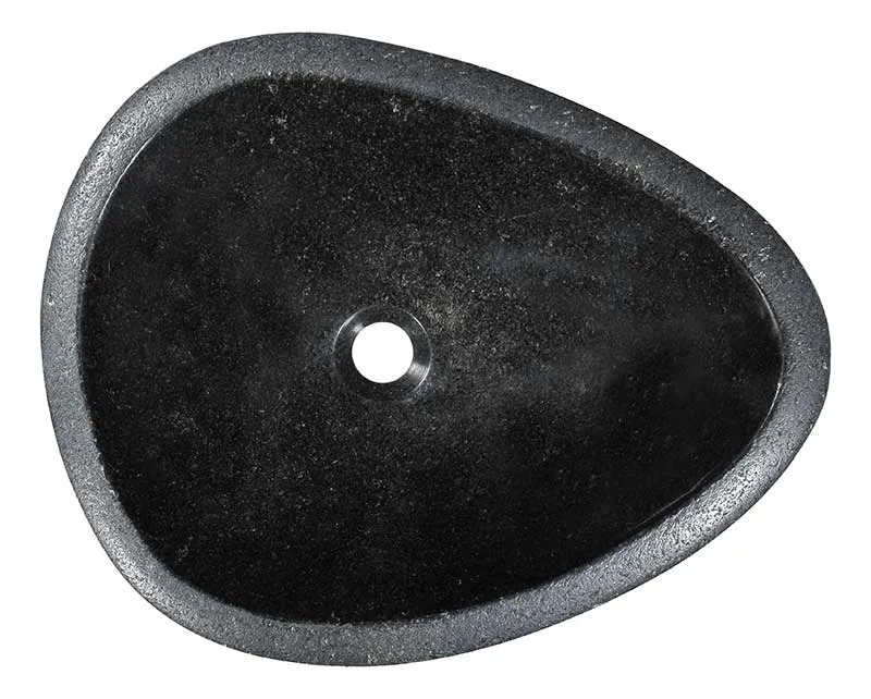 Anzzi Twin Vessel Sink in Desert Black
