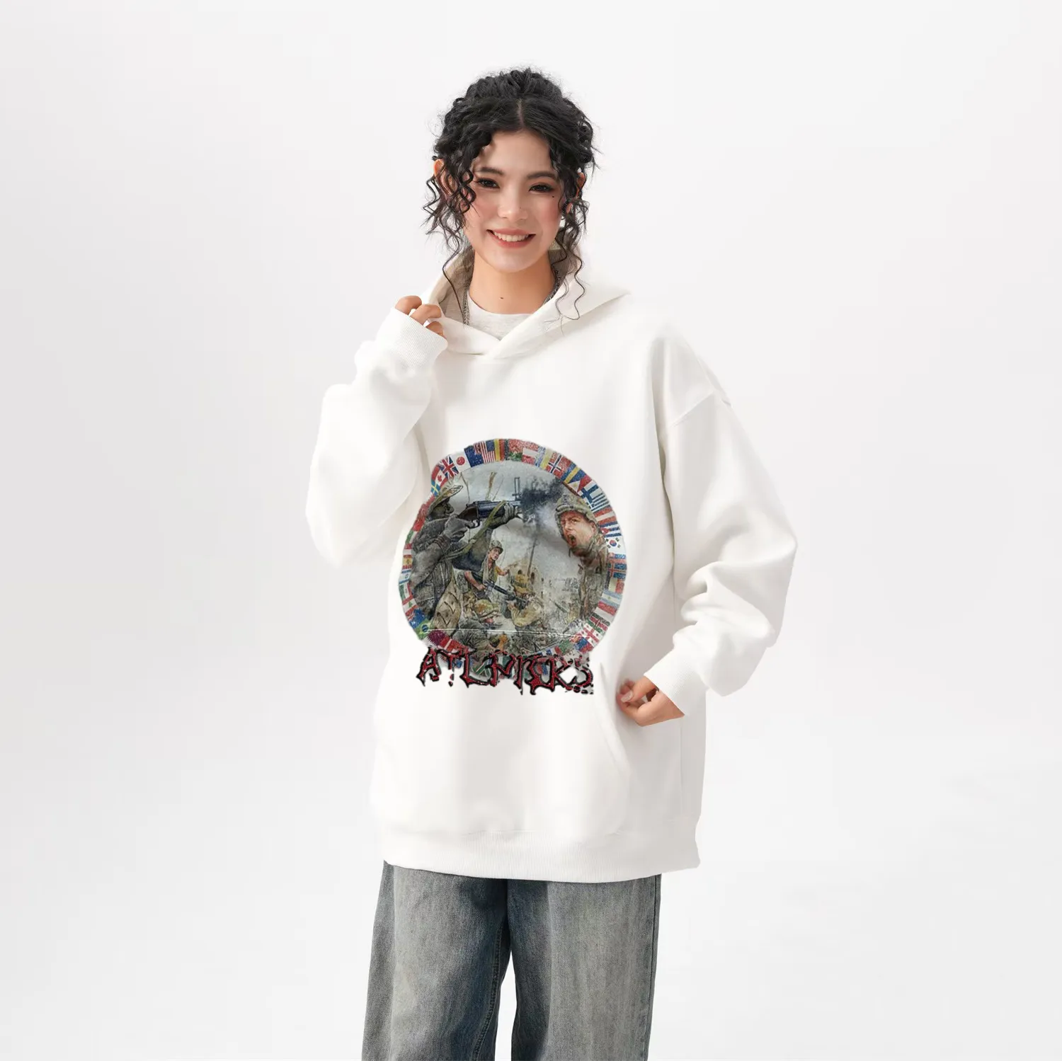 Art In War Landing On The Beach Hoodie