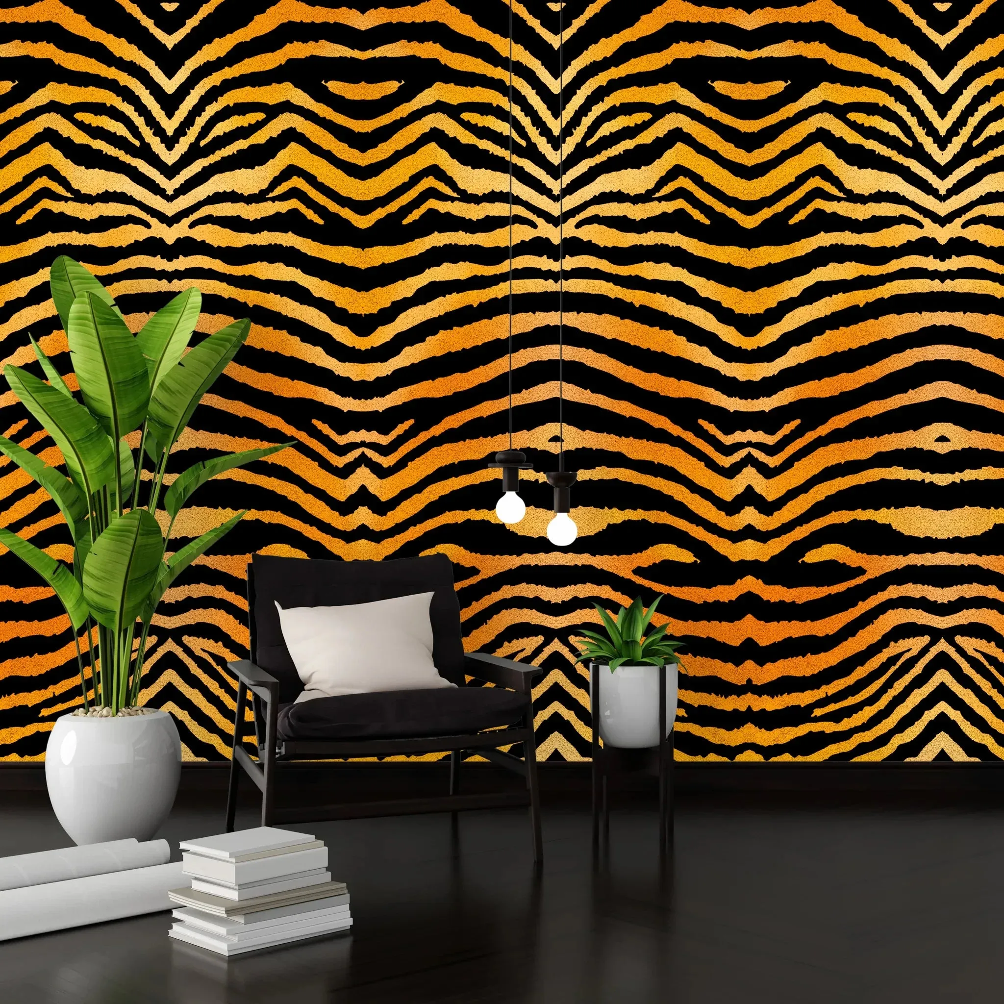 Artistic Tiger Print Acrylic Shower Wall Panels Home Decor Wall Panels 2440mmm x 1220mm