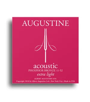 Augustine Phosphor Bronze Extra Light Gauge Guitar String Set (11-52)