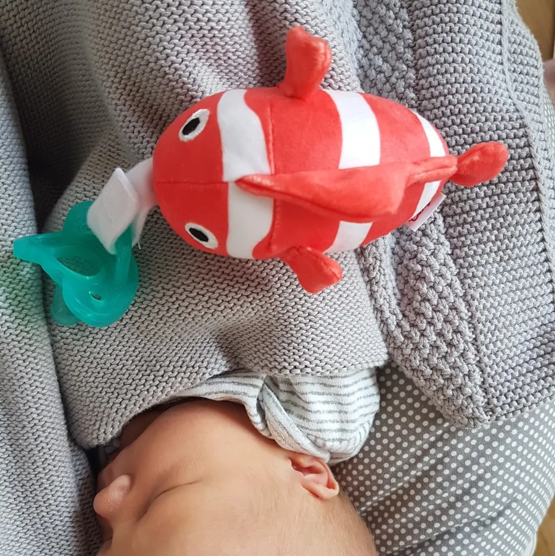 Baby Scuba Doll & Pacifier Set:  Clown Fish (Nemo) & Lobster