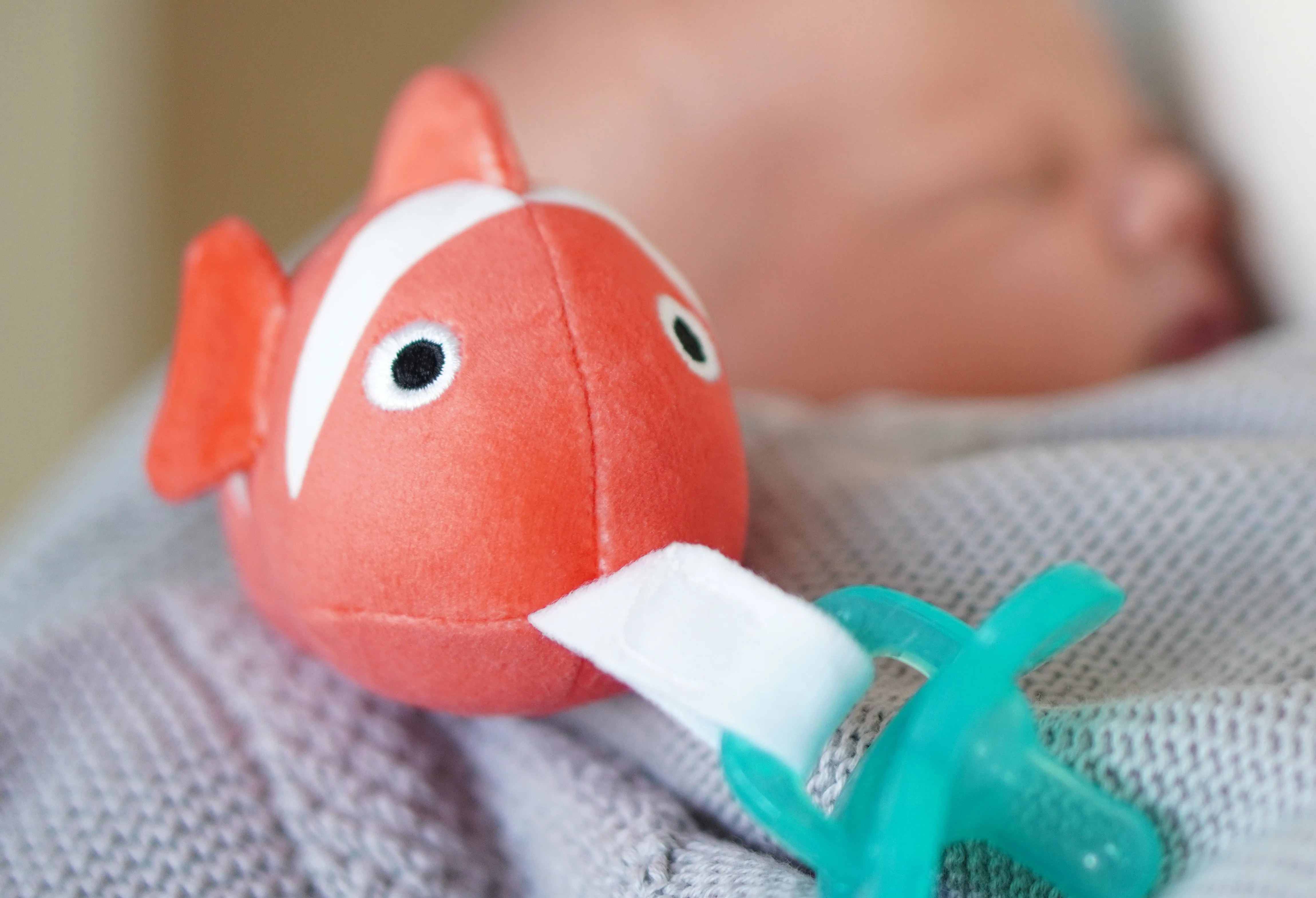 Baby Scuba Doll & Pacifier Set:  Clown Fish (Nemo) & Lobster
